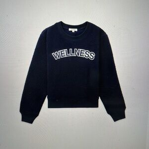 Sporty & Rich Sherpa Fleece Crew Neck Wellness Sweatshirt